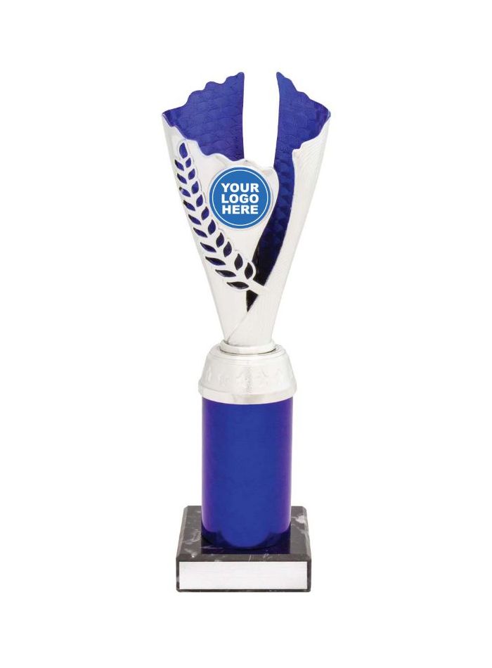 Multi sport Award Cup Silver Blue Trophy table tennis karate FREE Engraving 